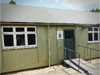 Hut 8.  This hut was built in January 1940 for the decryption of raw material from the Navy. Alan Turing was initially the head of this hut and it became the driving force in the development of analytical machines to speed up the decryption process.