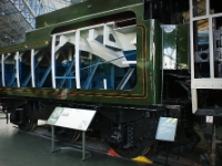 The Evening Star Tender Construction.  A cutaway section of the tender of the Evening Star showing where the water is stored. This tank was filled by lowering a scoop down between the rails to collect water from a water trough whilst travelling at high speed.