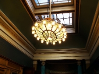 A Chandeliar From The R.M.S. Olympic.  A Chandelier from RMS Olympic, a sister ship to the Titanic.
