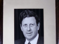 Peter Lee.  A photograph of Peter Lee, Master Cutler in 1985, also hanging in the chambers of the Master Cutler.